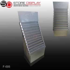 China custom gorgeous corrugated paper floor display stand factory