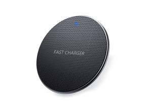China Alu ABS Micro USB 10W QI Standard Wireless Charging Pad factory