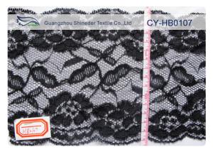 China Sexy Black Nylon Lace Trim For Underwear , Nightwear CY-HB0107 factory