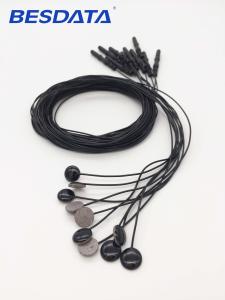 China Medical Coloful Sintered Silver Silver Chloride Cup Brain EEG Cable With EEG Electrodes factory