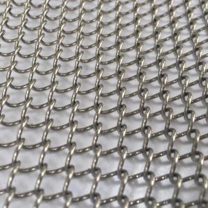 China 0.5-2mm Thickness Bronze Metal Coil Drapery For Round Window Treatment Curtain factory