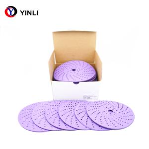 China multi-holes Ceramic Sanding Disc 80 Grit Sandpaper For automatic factory