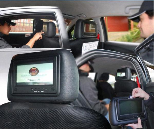Wifi 4G Network Cab Taxi 9 Inch Android Digital Advertising LCD Screens With