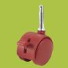 Buy cheap factory price furniture casters long insert stem red caster with brake from wholesalers
