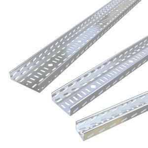 China 100x200mm Stainless Steel Perforated Cable Tray with Large Span and Well Ventilated Design factory
