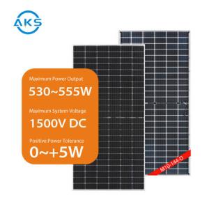 China 530W 535W TW Pv Module Bifacial 550W 555W Solar Power Cells For Home Use factory