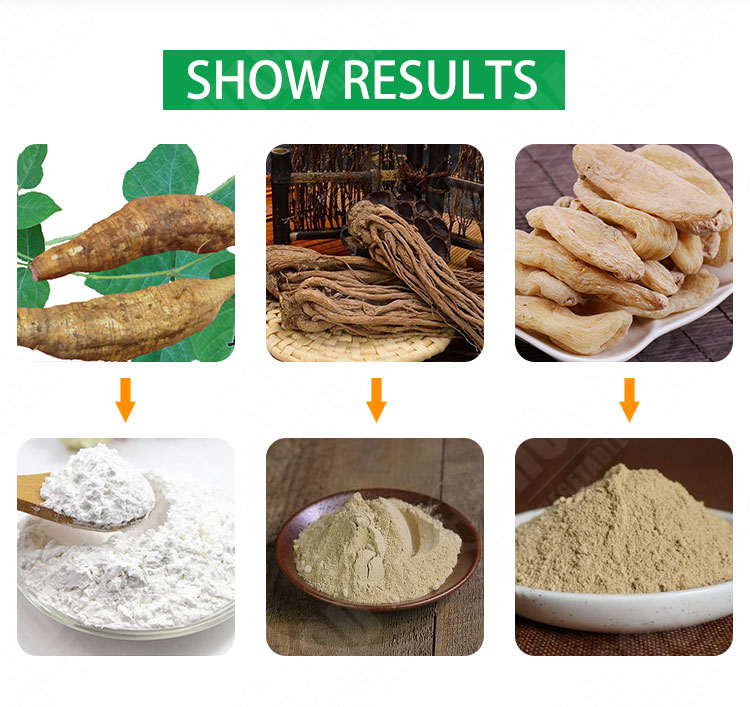 Cassava Food Grinding Machine For Dried Material Tapioca Flour Mills