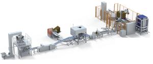 China Professional Bakery Packaging System 1Ph. 220V 50Hz For 250-350g/m2 Carton Size factory