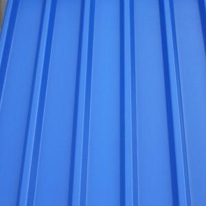 China G550 680mm Blue Color Coated Prepainted galvalume Steel Coil Roofing factory