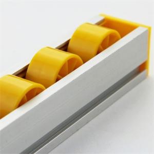 China Width 39mm JY 2045C Aluminum Roller Track PP Roller Rail Track factory