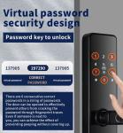 Qleung S819 Aluminum Door Fingerprint & WiFi Enabled Tuya TTlock With Password