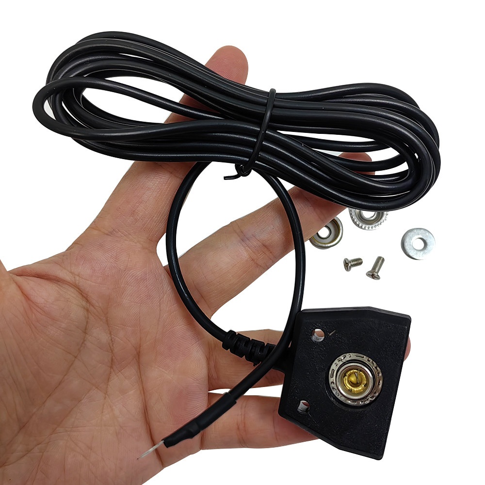 Antistatic Dual Hole Grounding Wire for ESD Wrist Strap or Rubber Mat Anti-Static Grounding Cord Antistatic Coil Wire