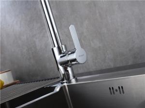 China Anti Corrosion Basic Kitchen Faucet Home Hot Cold Water Control Custom Logo factory