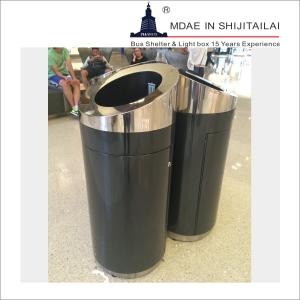 China Soft Close 27L T0.8mm Stainless Steel Trash Can factory
