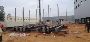 China Prefabricated Workshop Steel Structure With Hot - Rolled Steel Profiles factory
