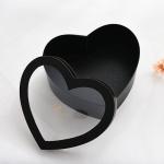Custom Heart-Shaped Transparent Window Flower Box With Your Own Logo Personalize