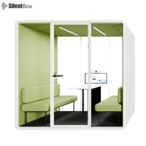 Modular Private Meeting Pod with 4 Person Capacity and 2300x1785x2338mm Size for