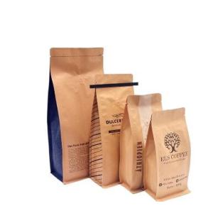 Grocery Stand Up Customized Design Food Packaging Rectangular Flat Bottom Side