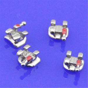China MIM Mini Roth Bracket 2G With Sandblast 0.022 0.018 Slot No Hook 3 WH 345 WH Orthodontic Bracket factory