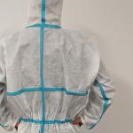 Sms Pp Microporous Disposable Protective Coveralls Antistatic Industrial Medical