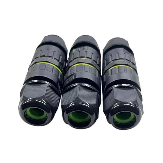IP67 Waterproof Circular Connector With PA6 Nylon Material And Gilded Brass