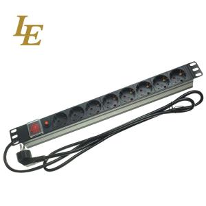 China 8 Way 19'' PDU Aluminum Server Rack Cabinet With Switch factory