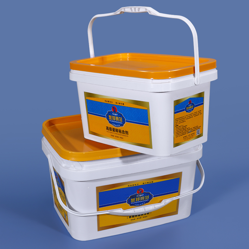 Eco-Friendly 3.5L 5L 6L 10L 20L Square Plastic Buckets With Handle for Tools Storage