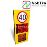 Solar Powered Radar Speed Signs With LED Display Weatherproof and Remote