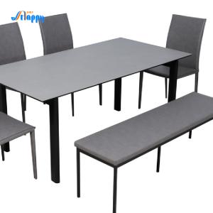 China 850mm Width Wear Resistant Rectangle Dining Room Table Modern Design DT-996-165 factory