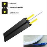 Ftth Outdoor 2 Core G657a Fiber Optic Drop Cable 2.0*3.4 Mm Diameter With Lszh