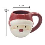 Cute Custom Ceramic Animals 3D Face Mugs Hand Painted Novelty Coffee Cup For