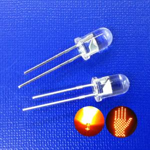China Traffic Light Series Super Bright Yellow Color 5mm LED Diode 595nm 11000mcd 30deg for Flashing Yellow Light factory