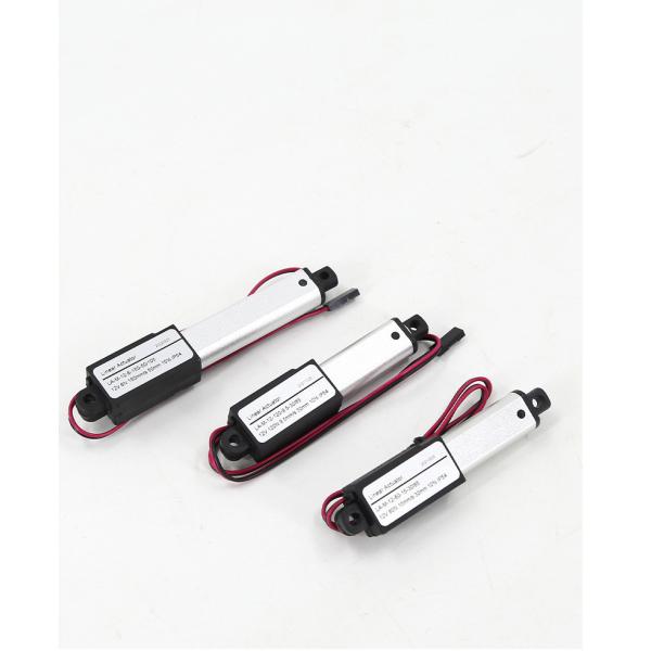 12V Mini Electric DC Linear Actuator 6N To 128N Force Custom Stroke 10-100mm