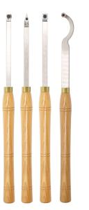 China Carbide Tipped Wood Turning Tools Sets Round Shape With 12mm Inserts factory
