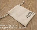 Double Canvas Drawstring Bag Cotton Pouch Gift Sachet Bags Muslin Bag Reusable
