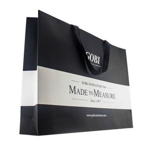 China Custom Printed Shopping Paper Bag Hot Stamping Luxury Shopping Paper Bag factory
