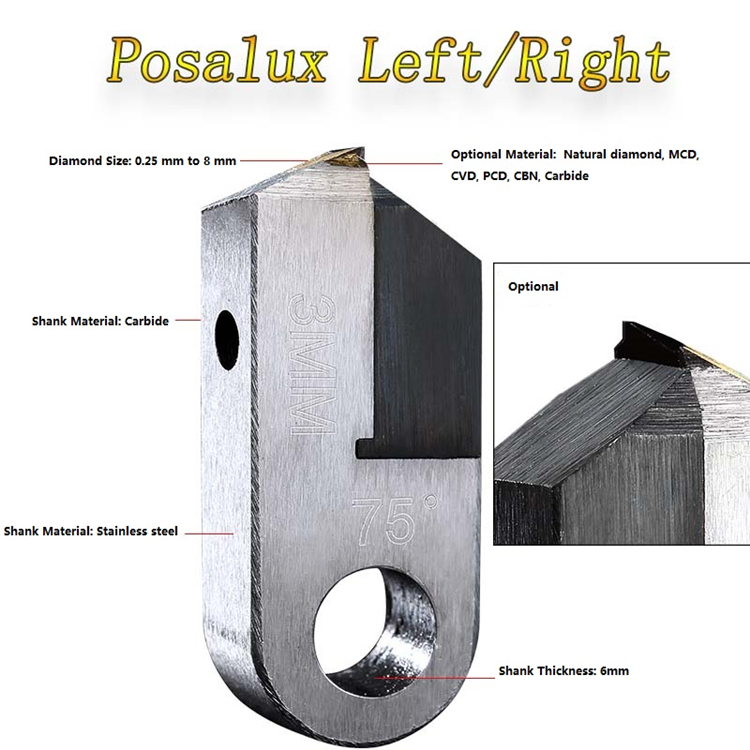 Angle150 V Shape MCD PCD Ring Engraving Tools