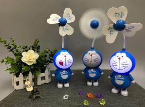 China Cartoon cat rechargeable fan, usb fan, desktop small night lights factory