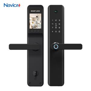 China Smart Camera Door Lock Card Operated Wireless Enabled Fingerprint factory