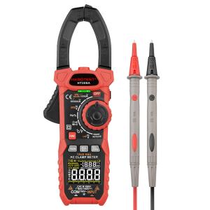 China HT208A Digital Clamp Meter 6000counts Habotest 1000V Ohm Hz Temperature NCV, VFD , DUTY test pinza amper Inrush DCA zero factory