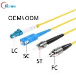 3meters 3.0mm Simplex Fiber Optic Patch Cord G652D SC UPC APC