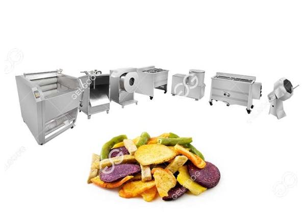 Stainless Steel 304 Potato Chips Making Machine Fruit And Vegetable Chips Semi -