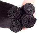Soft Black Brazilian Hair Weave , No Tangling Brazilian Virgin Remy Human Hair