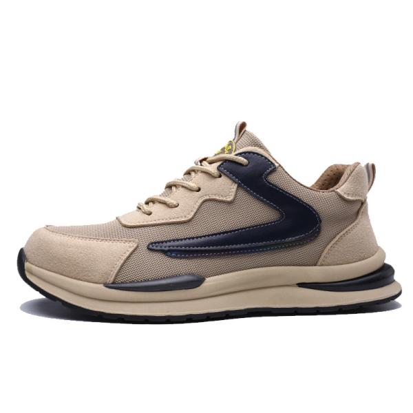 Shengjie New Men'S Anti-Smash Anti-Puncture Work Shoes Microfiber Leather Walking Style Safety Shoes