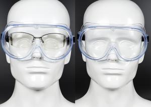 China Anti Fog Material Clear Vision Medical Safety Goggles , Transparent Protective Goggles For Medical Use factory