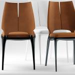 Light Weight Contour Fiberglass Dining Chair For Home Furniture Customized Size
