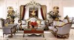 New Design Antique Sofa European Style Classic Genuine Fabric Sofa Sets