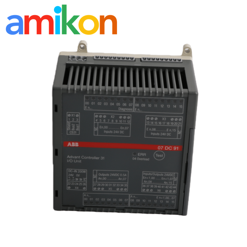 China ABB 07DC91 GJR5251400R0202 Advant Controller 31 I/O Unit with 16 Digital Inputs 8 Transistor Outputs factory