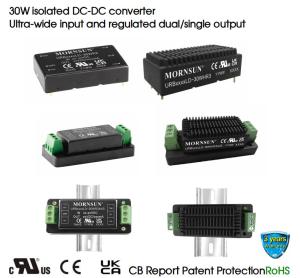 China 1000KHRS 30W DC DC Converter Regulated Dual Single Output factory