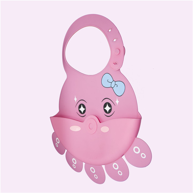 100% Waterproof Baby Shampoo Cap BPA Free Baby Silica Gel Bibs Easy To Clean